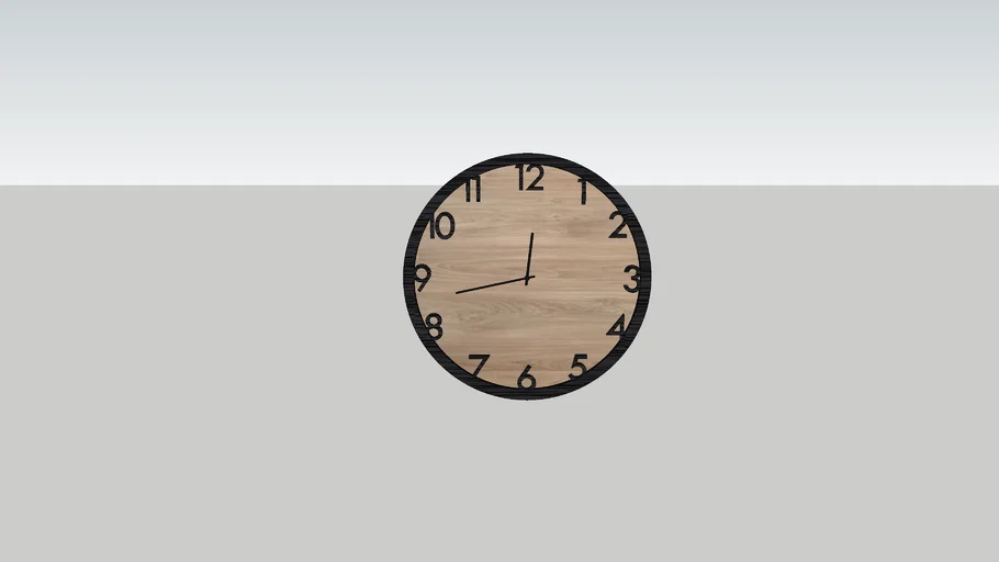 Wall round clock, clock