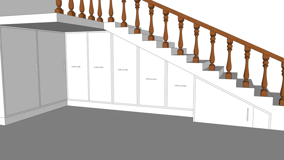 Under stairs Shoe Rack