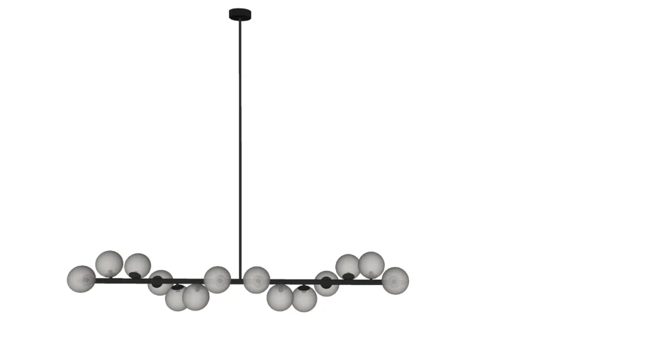 52511 Pendant Lamp Scala Balls Black 150cm