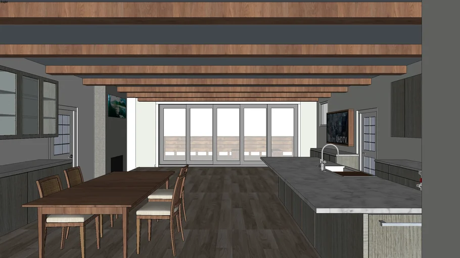 Kitchen, BP, Bar, Island