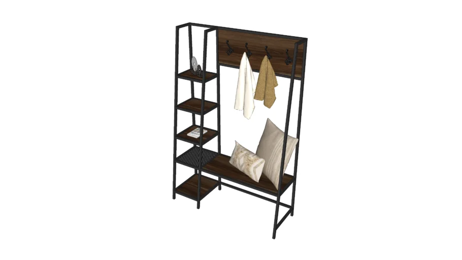 Robinette 68" Angled Side Hall Tree