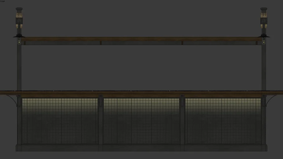 Steel Rustic Outdoor Bar