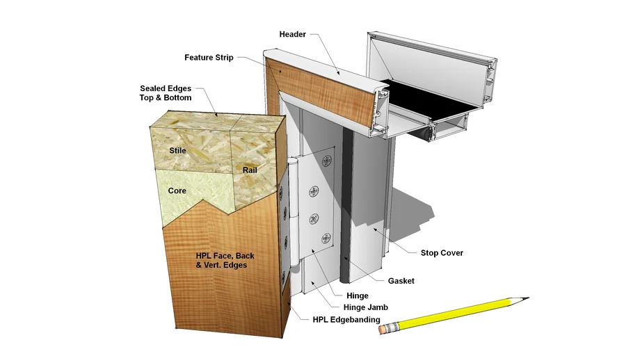 Marlite - Flush Solid-Core Interior Door Detail