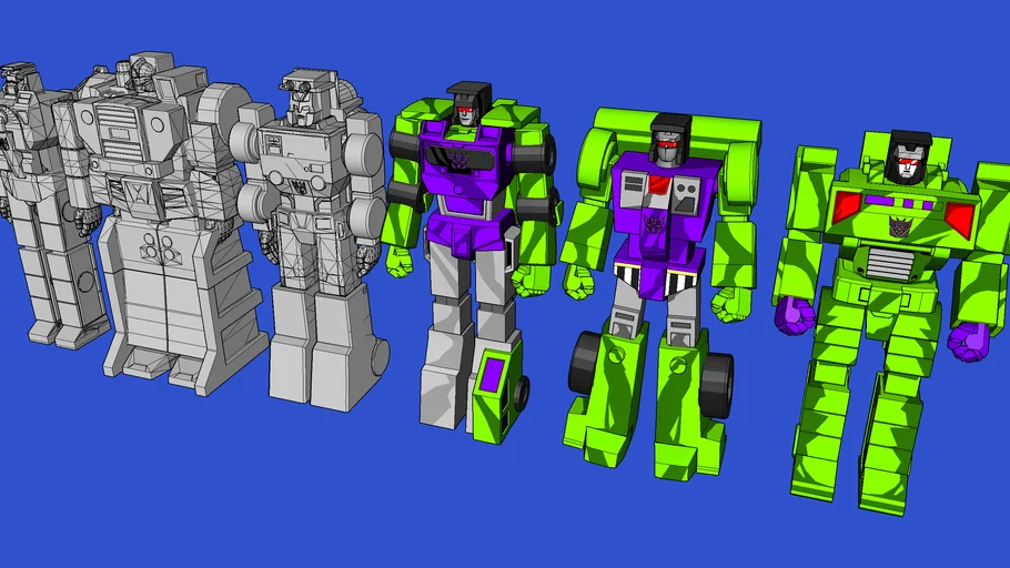 Constructicons Devastation Hook Scavenger Scrapper LongHaul Bonecrusher Mixmaster