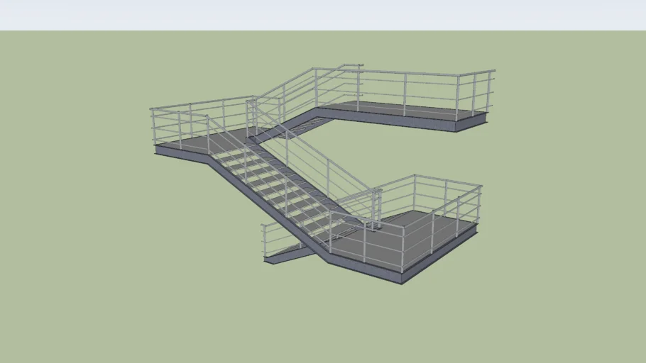 Escalera Métalica 3 cuerpos 