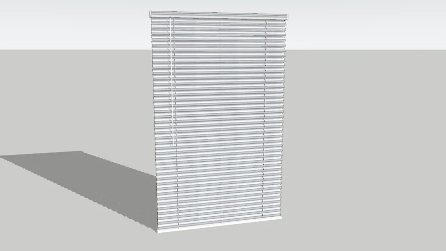 Polished steel blinds
