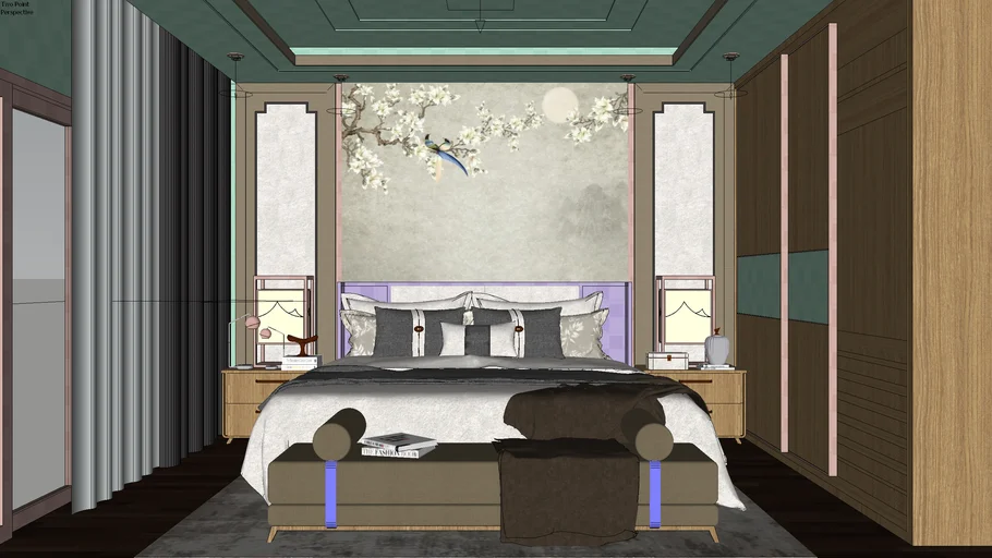 Quarto completo - cama casal