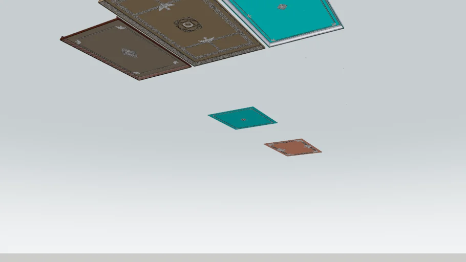 Ceiling with moulding