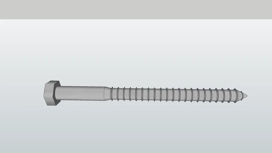 Coach Screw 12mm x 150mm Galv