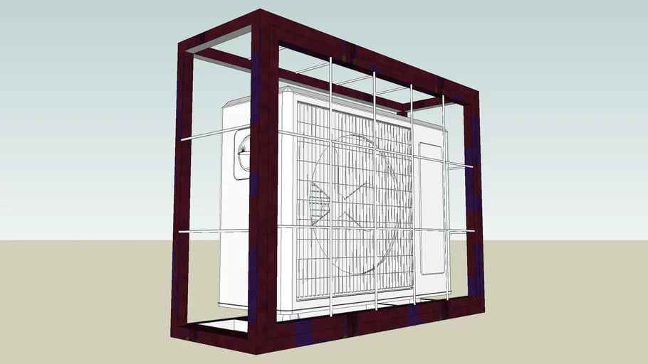 outdoor ac dengan kerangkeng