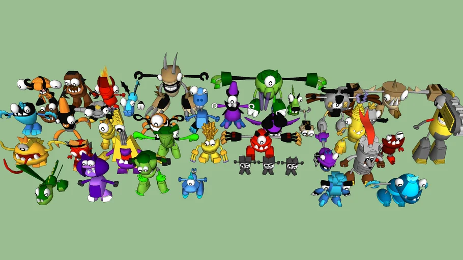 3d Mixels megapack