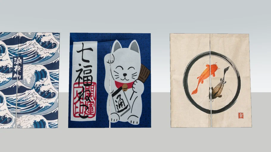日式門簾     Japanese curtains