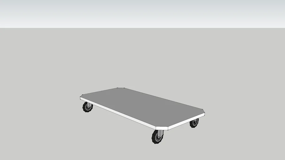 4x2 Roadcase Dolly Cart