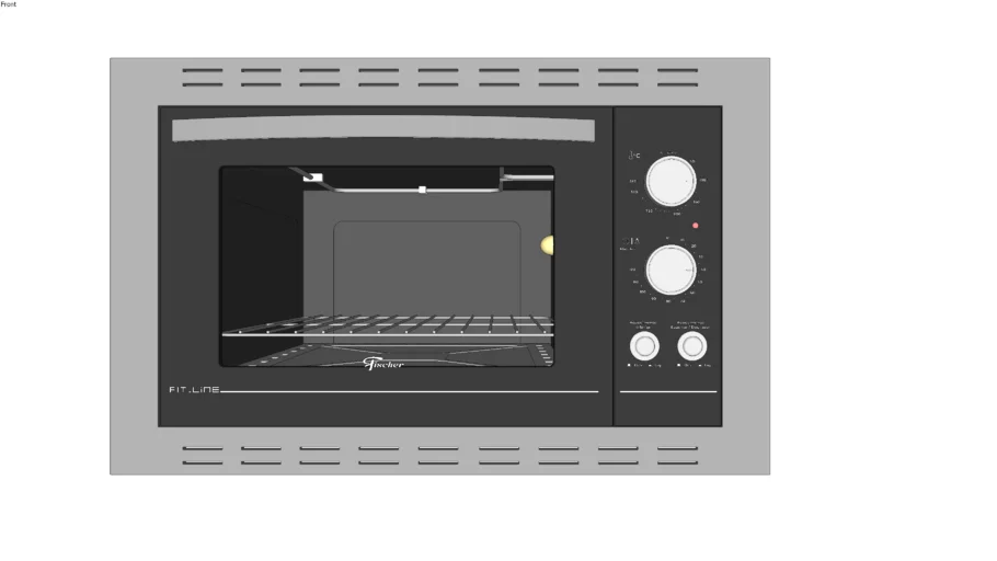 Forno Elétrico Fischer Fit Line Embutir 44L Frontal Inox
