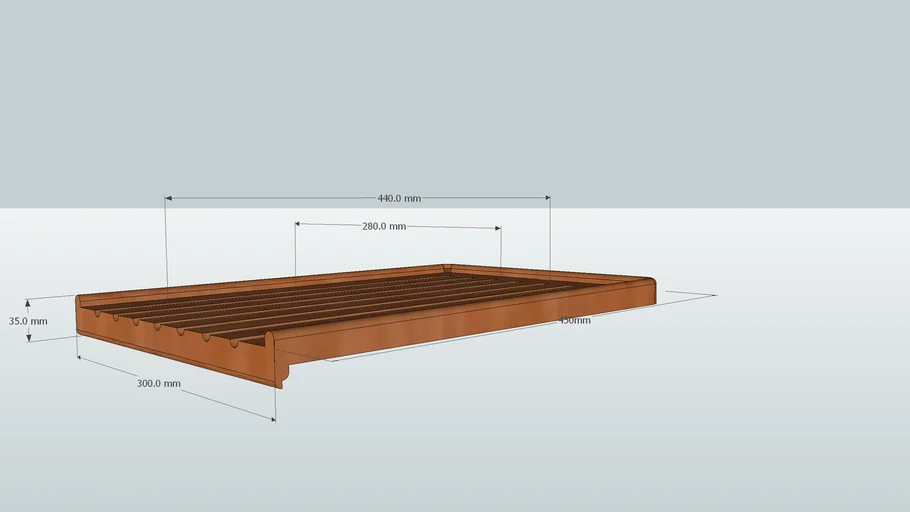 Wooden draining board