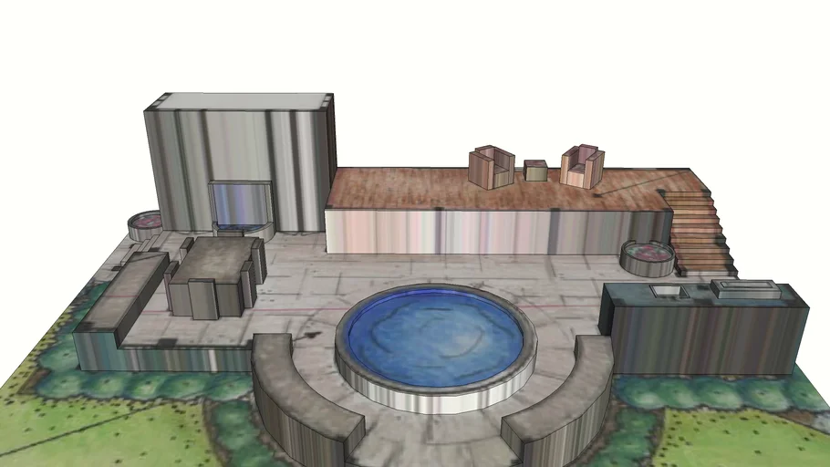 Tridigital water feature model | 3D Warehouse