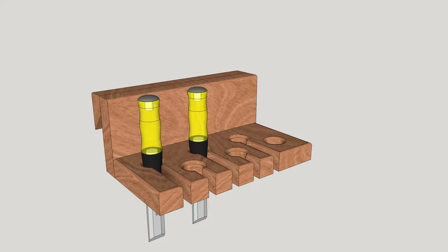 French cleat pour ciseaux à bois - french cleat for chisels