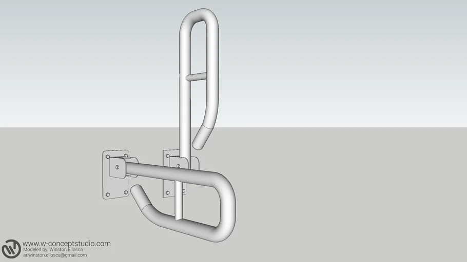 WSE-PWD_Horizontal Foldable Grab Bar_short
