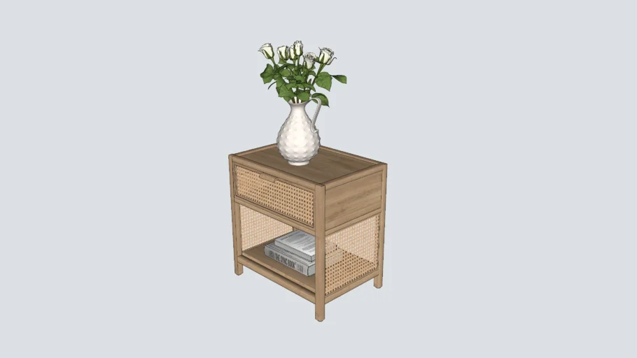 MESA DE CABECEIRA COM PALHA INDIANA