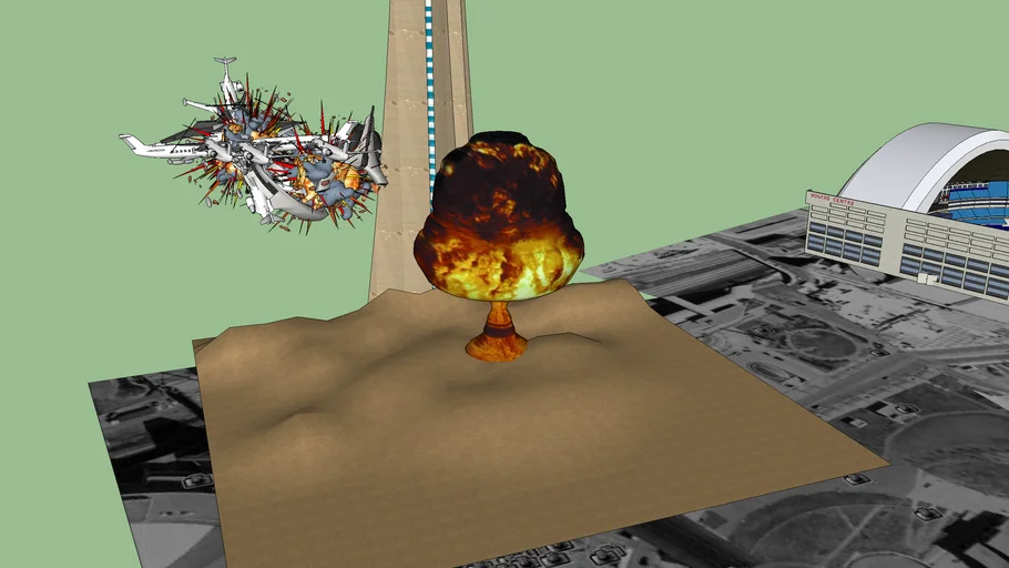 cn tower plane crash and nuke