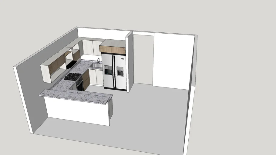 COCINA EN U