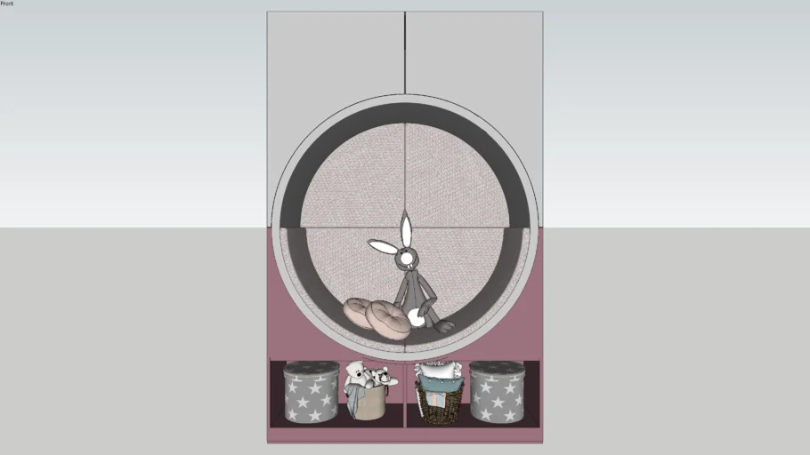 Built-in Circular Seating - Kids Room