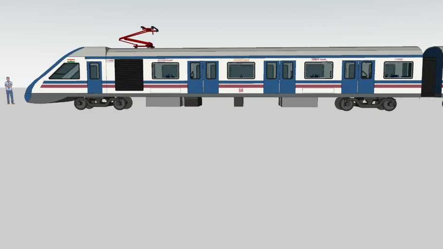 12 Car AC Local Train Vande Bharat Metro Rake