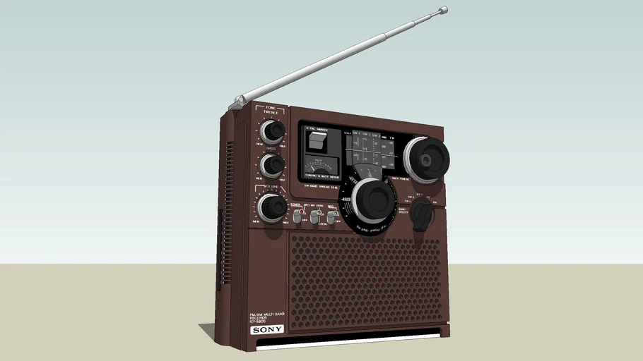 SONY SWL Radio SkySensor(Japan: 1975) | 3D Warehouse