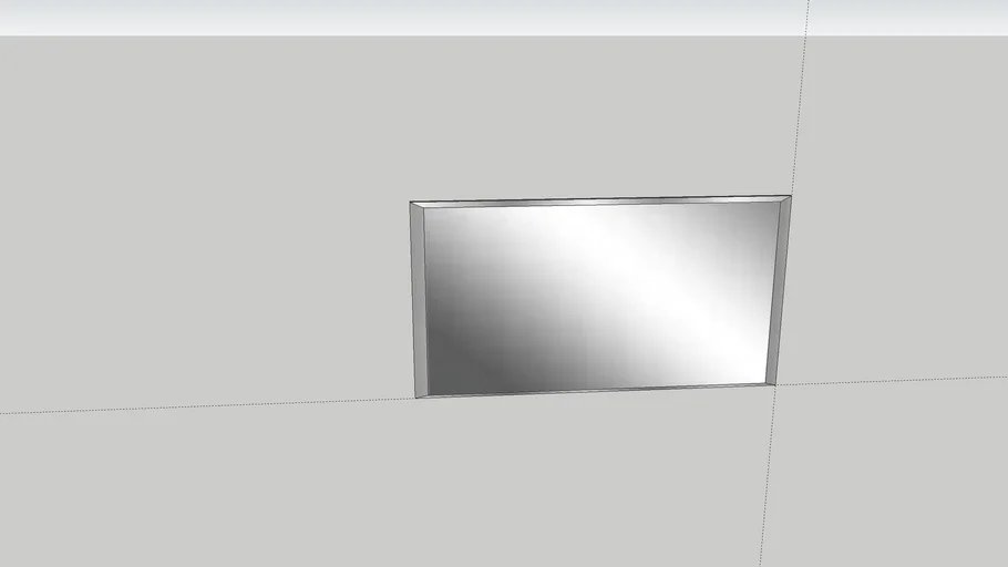 1500 x 800 bevelled mirror