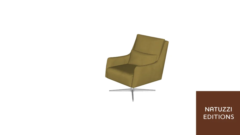 Poltrona Gloria Giratória C065 - Natuzzi Editions