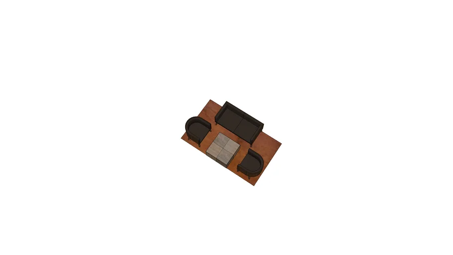 solid wood sofa and coffee table