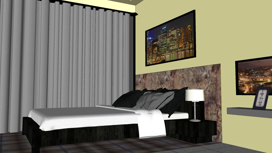Minimalist Hotel Bedroom