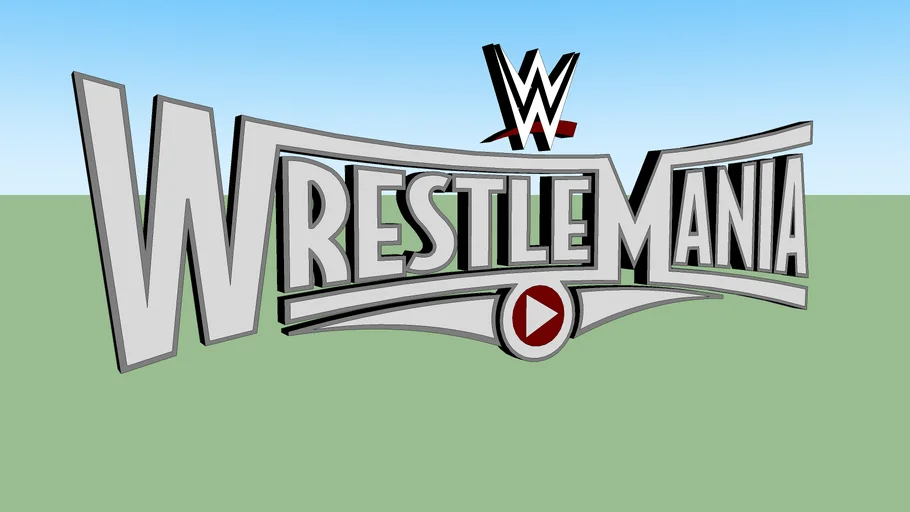 Wrestlemania 31 Logo 3D