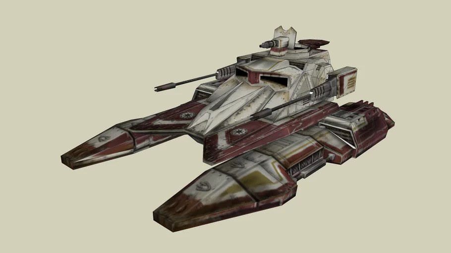 Republic TX-130 Saber-class fighter tank / IFT-X | 3D Warehouse