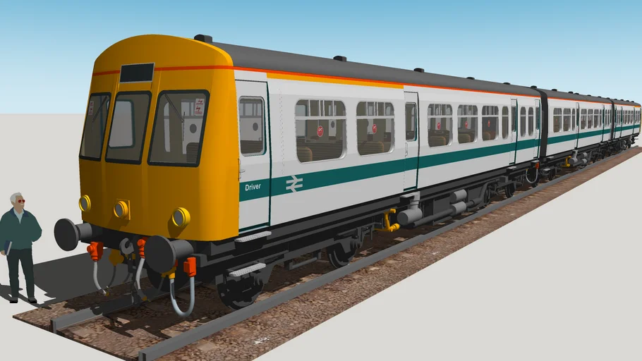 British Rail Class 101 DMU BR White