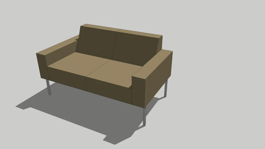 Sofa 2 Seater Simple