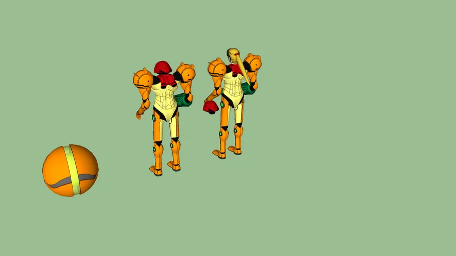 Samus Aran without helmet