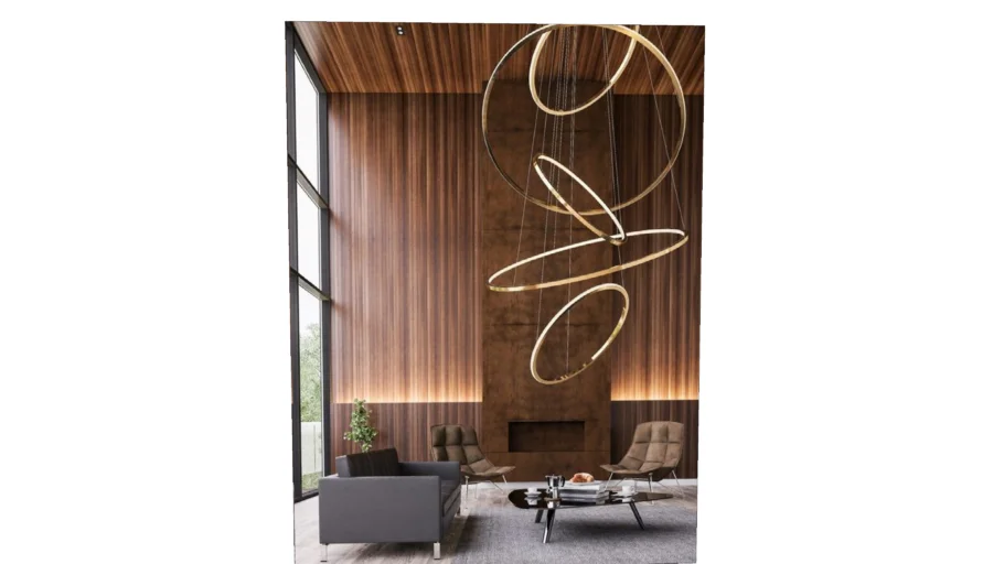 Lustre circular moderno