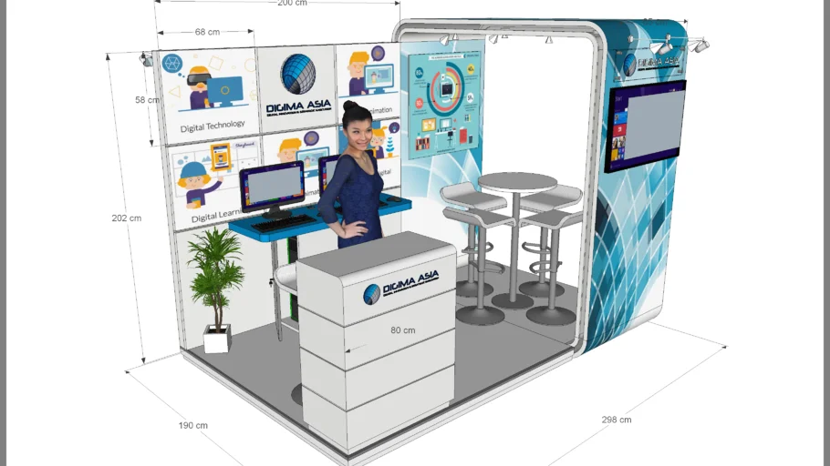 Small Exhibition Stand 3x2m