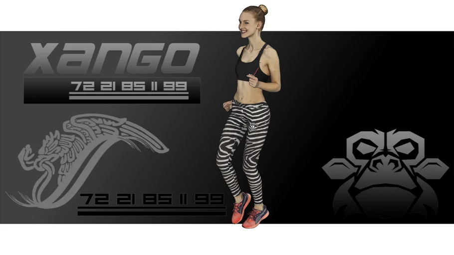 Mujer deportista corriendo, Athlete woman running, Mulher atleta correndo - xango3d
