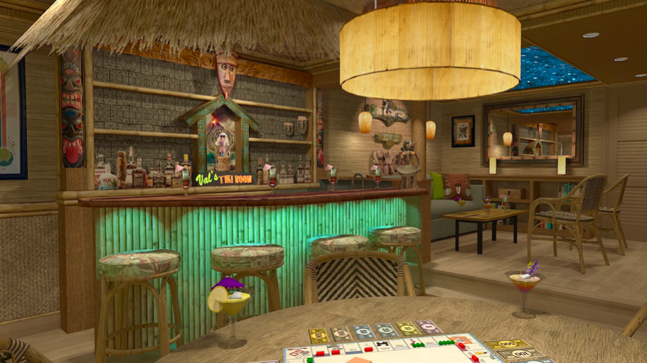 Home Bar, Tiki, Lounge, Game, Guest