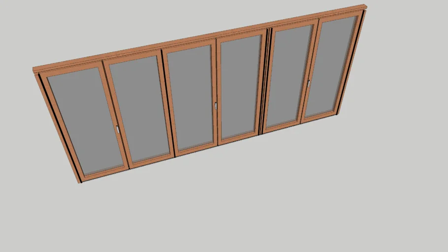NW Wood 540 - Slimmest Wood Framed Folding Glass Wall