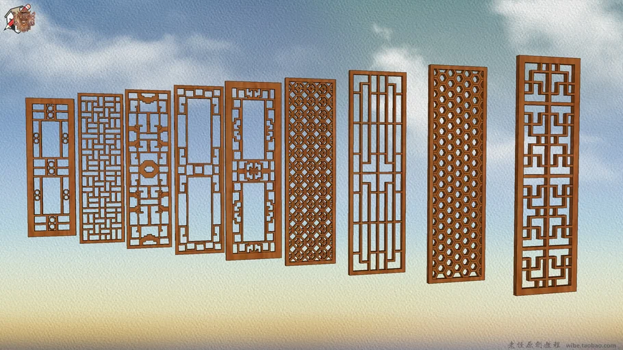 镂空花板  the hollowing board （019）