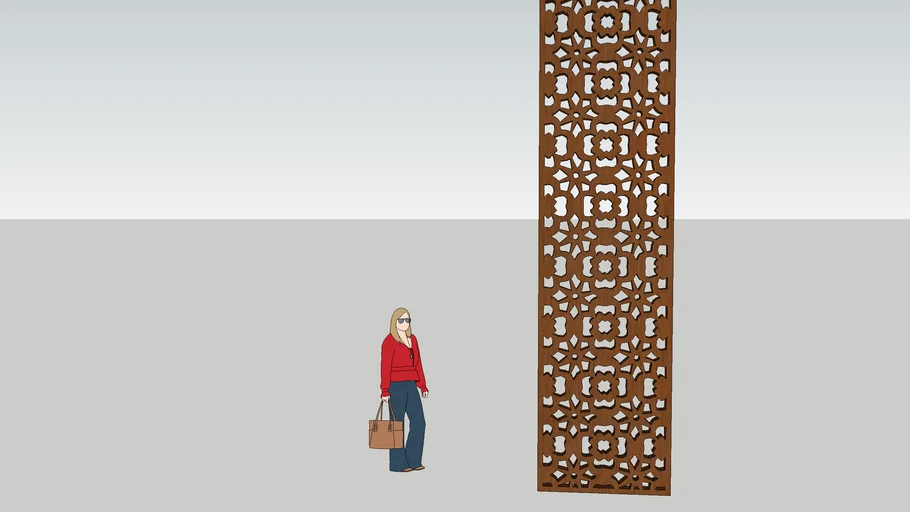 Flower wood wall