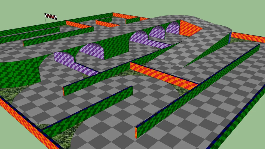 Block Fortress race track