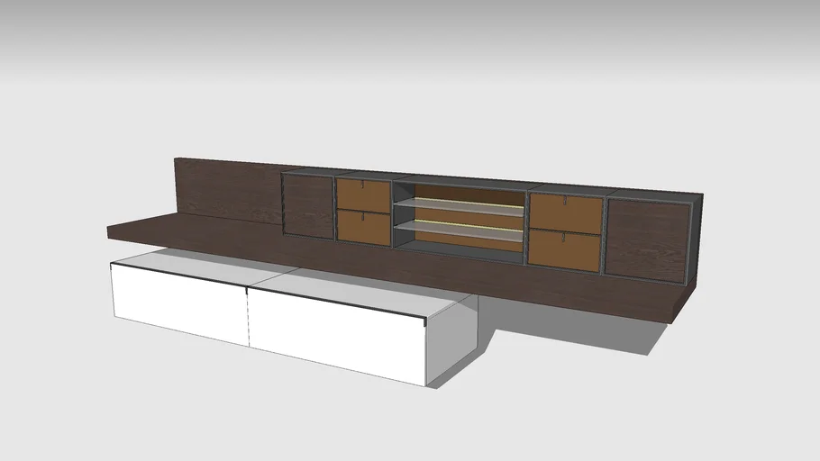 QUID day system TV stand by Poliform