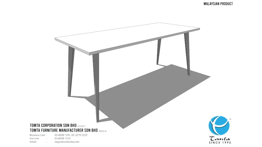 Office Table - Cone leg