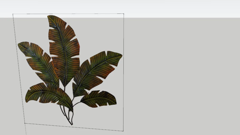LEAF PALM DECORATION WALL