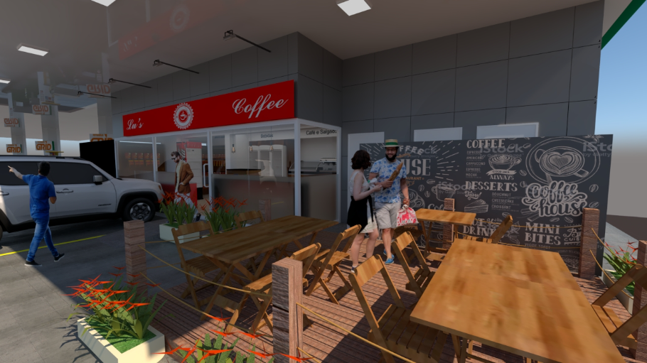 Projeto de Loja de Conveniencia Posto de Gasolina