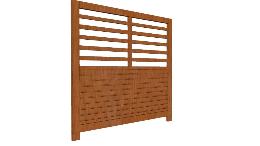Fence wood panel straight lines / Ogrodzenie boazeryjne